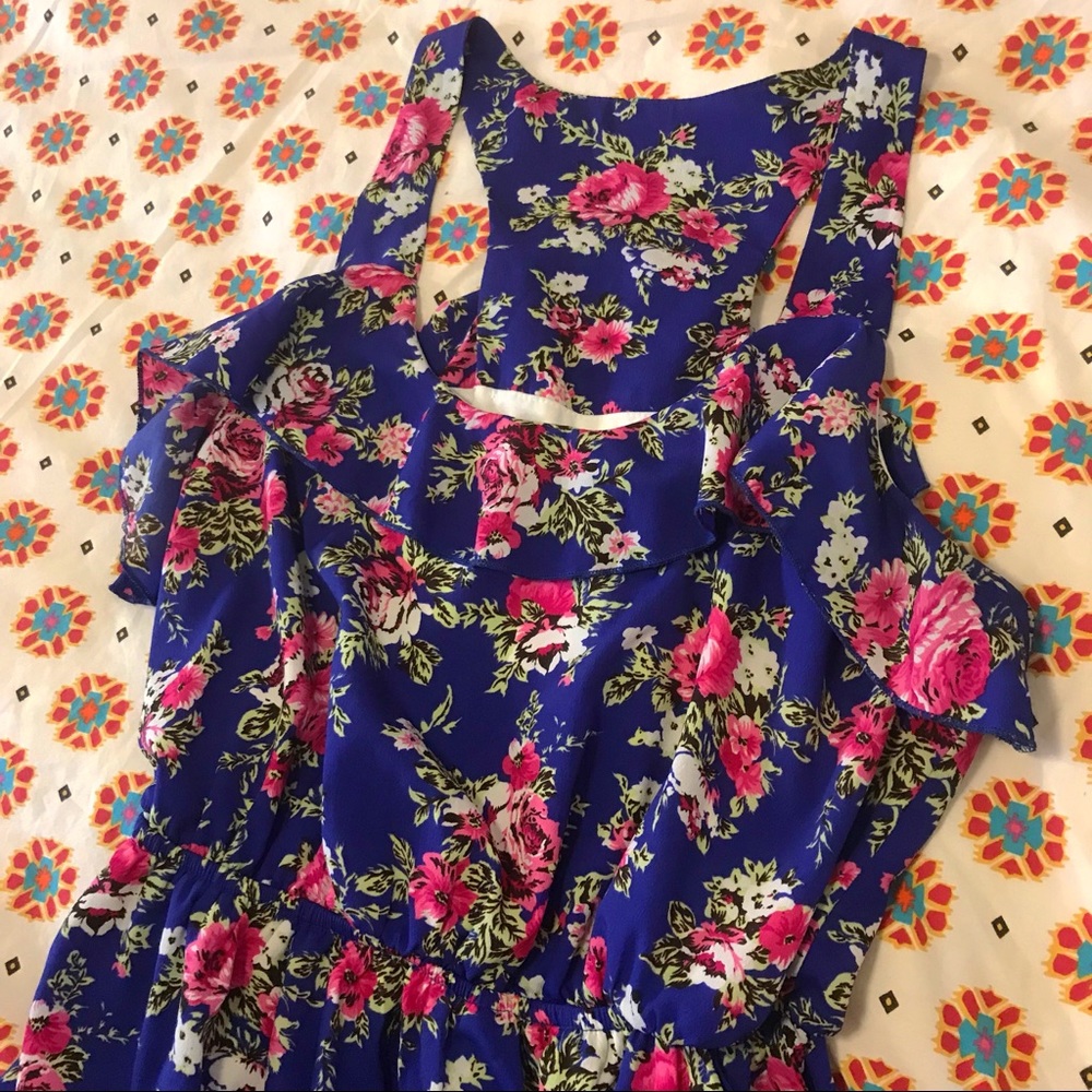 Floral Razorback Dress